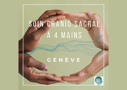 Soin à 4 mains 4 mains se rejoingnent, symbole de bienveillance et puissance